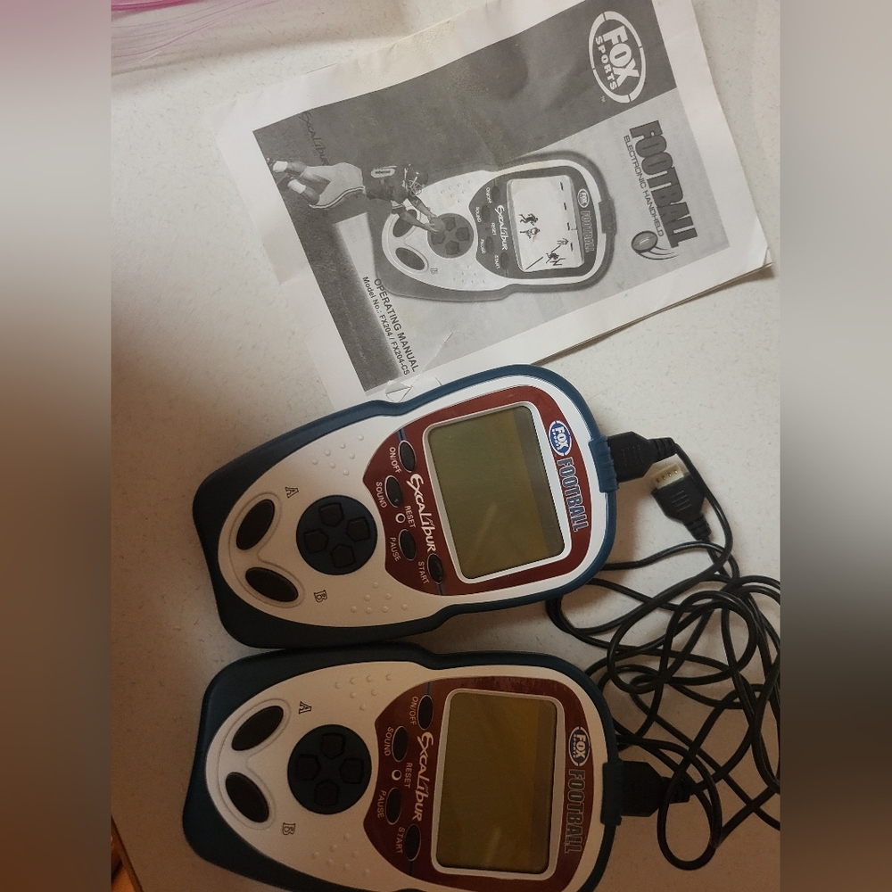 Vintage fox sports hand held football games